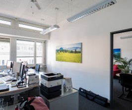 Im aufstrebenden und lebendigen Binzquartier in Zürich wird ab dem 1. Oktober 2025 oder nach Vereinbarung eine attraktive Büro- bzw. Gewerbefläche mit 1’111 m² vermietet. Im aufstrebenden und lebendigen Binzquartier in Zürich wird ab dem 1. Oktober 2025 oder nach Vereinbarung eine attraktive Büro- bzw. Gewerbefläche mit 1’111 m² vermietet.